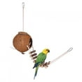 thumbnail image 3 of Cache-Oiseau Naturel en Noix de Coco, Résistance aux Morsures Échelle d'Escalade pour Oiseaux, 3 of 8