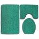 thumbnail image 1 of ABPHQTO Brillo mágico Juego de alfombras de baño de 3 piezas Alfombra de baño Alfombra de contorno y tapa de inodoro, 1 of 2