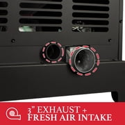 Ashley Hearth Pellet Stove Home Heater with WiFi & Bluetooth Control, AP5622-W, Black