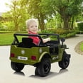 thumbnail image 2 of Yesfashion Kids 12V Ride on Car Jeep SUV Electric Stroller Ride on Truck with Remote Control Spring Suspension LED Lights Music Safety Belt, 2 of 8