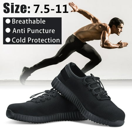 Man Safety Work Shoes Steel Toe Breathable Slip Resistant Fashion Shoes Hiking Climbing Shoes Waterproof