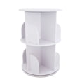 thumbnail image 5 of Classic White 2-tier Rotating Bookshelf 360° Rotatable for Various Home And Office Decoration Styles Bookshelf, 5 of 22