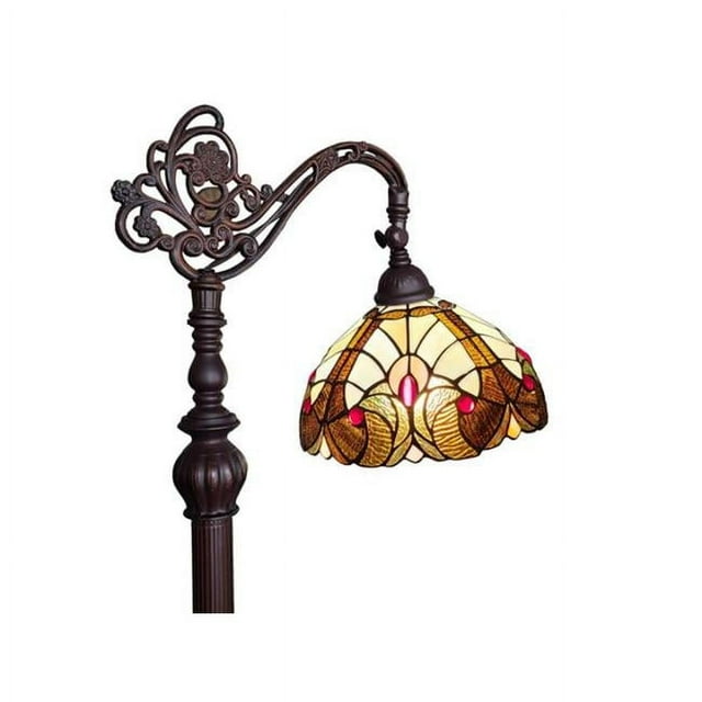 Amora Lighting AM344FL12 Lampe de Lecture Géométrique de Style Tiffany