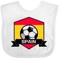 thumbnail image 3 of Inktastic Soccer Spain Flag Banner Boys or Girls Baby Bib, 3 of 4