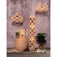 thumbnail image 3 of ELE Light & Decor 2-Light Handcrafted Rattan Floor Lamp in Beige, 3 of 5