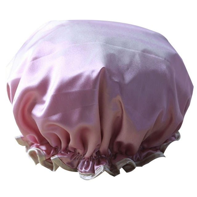 ziyahi Beauty Makeup Dustproof Cap Waterproof Padded Shower Hat Imitate Silk Satin Adult Bathing Hat