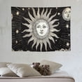 thumbnail image 4 of ONETECH  Sun and Moon Tapestry Aesthetic, Black and White Bohemian Tapestries Mystic Burning Sun Room Wall Hanging decor for Bedroom Decor, 4 of 7