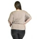 thumbnail image 3 of Blusa estampada con aplicaciones Roman Fashion /Tallas Extras, 8052 (Cafe) cafe 40, 3 of 5