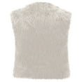 thumbnail image 4 of FNFHFY Womens Cropped Faux Fur Vest Soilid Sleeveless Fuzzy Fleece Jacket Shaggy Vests Soft Warm Fluffy Waitcoat Gilet, 4 of 5