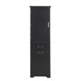 thumbnail image 5 of Tcbosik Tall Storage Cabinet with Adjustable Shelf, 68.4"H Bathroom Cabinet with Door and 2 Drawers, Modern Cupboard for Kitchen, Living Room, Black, 5 of 9