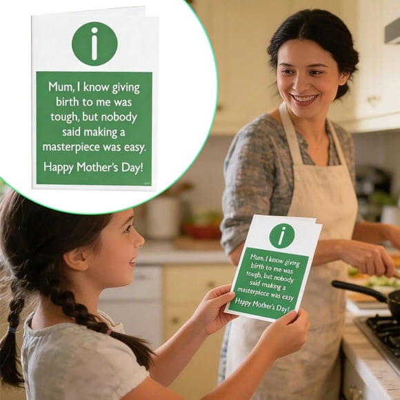 Funny Mother's Day Cards – Souew Playful Humorous Jokes for Mom, Novel Funny Greeting Cards with Envelope, Hilarious Style