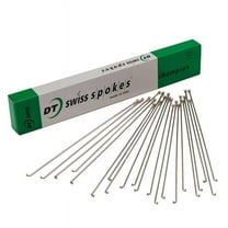 DT Swiss Champion Spoke: 2.0mm 297mm J-bend Silver Box of 100 Bicycle Spokes