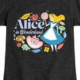 thumbnail image 3 of Alice in Wonderland - Alice Icons - Youth Girls Fitted Short Sleeve T-Shirt, 3 of 5