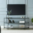 thumbnail image 4 of Evelyn&Zoe Leif Oval TV Stand for TV's up to 60", Blackened Bronze, 4 of 9