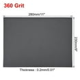 thumbnail image 3 of Uxcell 360 Grits Waterproof Sandpaper Wet Dry Sand Paper Wood Furniture Finishing Silicone Grey 10pcs, 3 of 5