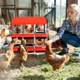 thumbnail image 4 of Royalbelle Boîtes de Nidification pour Poules Rouges à 6 Compartiments, Acier Galvanisé Antirouille, 4 of 8