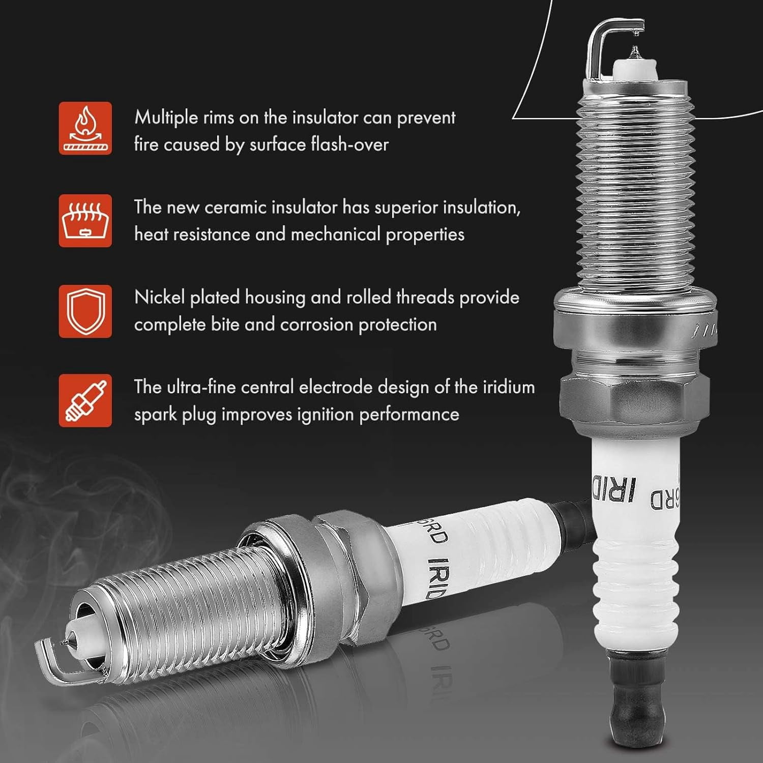 A-Premium Ignition Coils and Spark Plugs Kits Compatible with Subaru Outback 2001-2009, Legacy 2008-2009, Tribeca 2008-2009, B9 Tribeca 2006-2007, 3.0L 6-PC Set
