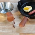 thumbnail image 3 of TIERPOP Cast Iron Frying Pan Handle Cover Skillets Pan Grip Sleeve Cover PU Leather Pot Handle Protective Holder Cover, 3 of 14