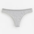 thumbnail image 2 of cfhntfmh Seamless Thongs for Women Cotton Low Waisted Thongs Underwear Soft Breathable G-String Bikini Panties, 2 of 3