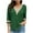 Green, variant on HONHUZH Lace Tops for Women 2025 Trendy Half Sleeve V-Neck Blouse Boho Lace Tunic Top