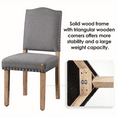 thumbnail image 6 of Renwick 2PCS Upholstered Dining Chairs, Dark Gray, 6 of 8