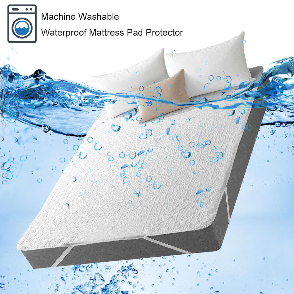 Quilted Waterproof Mattress Protector - Extra Deep Fitted Cover, Hypoallergenic & Bed Bug Resistant