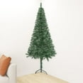 thumbnail image 1 of vidaXL Corner Artificial Christmas Tree Green 180 cm PVC, 1 of 5