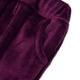 thumbnail image 6 of Honeeladyy Girls Velour Zip Up Hoodie Sweatsuit ,Solid Color Fleece Tracksuit Set Fall Winter Spring Jogger Suit Casual Outfits Christmas Gift Purple 12-13Years, 6 of 8
