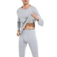 thumbnail image 2 of ANYFIT WEAR Thermal Underwear for Men Ultra Soft Long Johns Set Fleece Lined Warm Base Layer Top and Bottom for Cold Weather Gray XL, 2 of 7