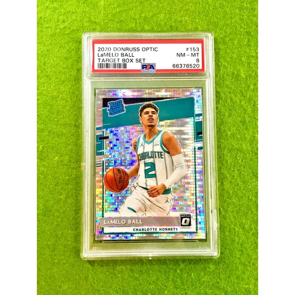 LAMELO BALL SILVER PRIZM PULSAR RATED ROOKIE CARD 2020 Optic MAKE AN OFFER PSA 8