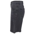 thumbnail image 4 of Lenpel Jean Shorts for Women High Waisted Distressed Ripped Stretchy Frayed Casual Denim Shorts Baggy Bermuda Shorts, 4 of 7
