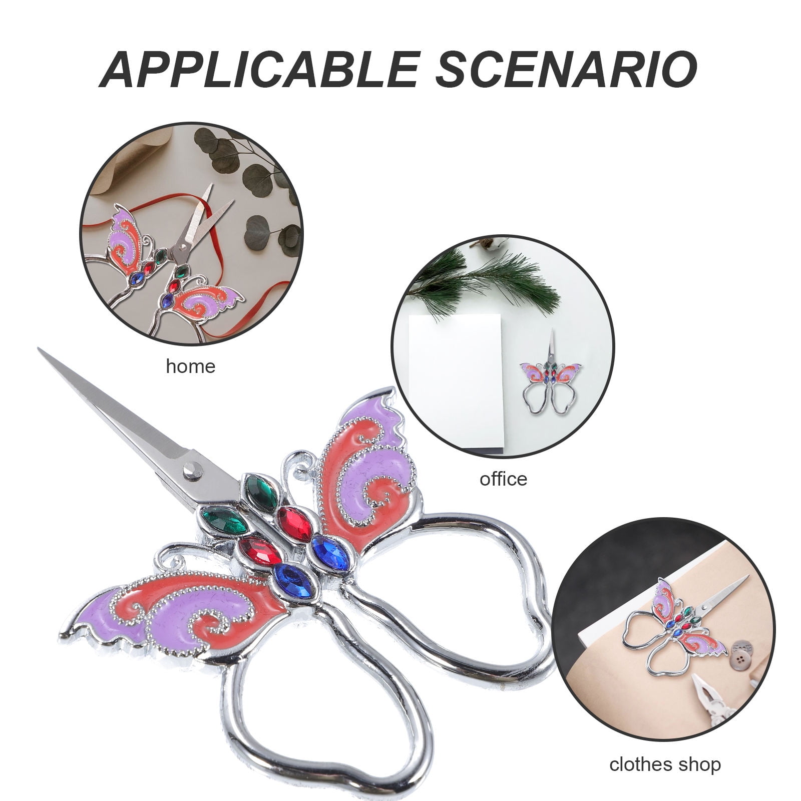 FRCOLOR 1Pcs Embroidery Scissor for Sewing and Embroidery Supplies in Multi Colors