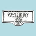 thumbnail image 2 of Switch Plate Tags VANITY Name Signs Labels Chrome Brass Traditional Engraved Wall Light Switch Cover Labels Renovators Supply, 2 of 2