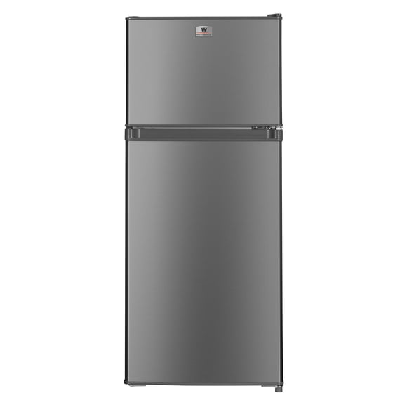 White Westinghouse  Refrigerador Frigobar 4.4 pies 125L  Modelo WWCR44125LHS  Top Mount  Control mecánico de temperatura  Puerta reversible y Luz interior Condensador interno  Pata ajustable
