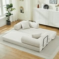 thumbnail image 3 of LiviNest Convertible Sofa Bed 78.5 Inch: Modern Futon Couch with 2 Pillows & Foam Spring Mattress - Multi-Functional Sleeper for Short-Term Rentals & Studio Apartments, 3 of 6