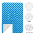 thumbnail image 4 of Car Seat Cover Baby, cute white polka dots blue Baby Car Seat Cover for Baby Boys Girls Newborn , Infant Car Seat Canopy Cover Nursing Breastfeeding Cover Warm Blanket, 4 of 7