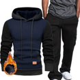 thumbnail image 2 of Dovford Men's Sweatsuits Set Fleece Hoodie and Jogger Two Piece Tracksuits Sweatpants with Sweatshirts Outfits, 2 of 7