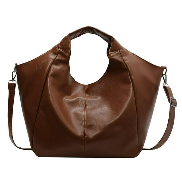 Sac Hobo Chic pour Femmes Grande Capacité Sangle Ajustable Sac Polyvalent (Blanc)