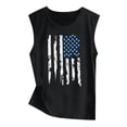 thumbnail image 2 of JFGHDG Tank Top American Flag Short Sleeve Tops American Flag Tank Tops Colorful Printed Tank Tops 4th Of July Summer Patriotic Graphic Tops Sleeveless Tank Vest Tops Black L, 2 of 4