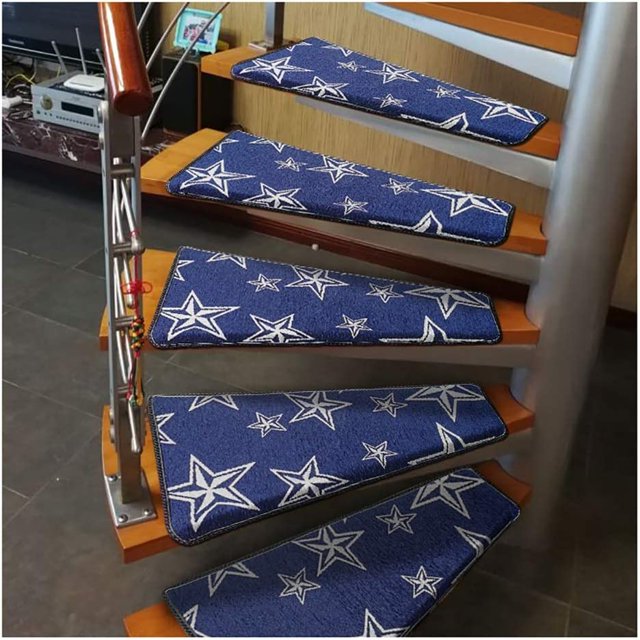 Stair Carpet Treads Spiral Staircase Tread Mat 1pcs Turn Right Stair Carpet, Non-Slip Step Pad Indoor Protection Rug, Repeat Paste Without Trace Carpet Mat for Stairs (Color : 6, Size : 80 * 33/12cm)