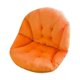 thumbnail image 1 of Cojín para hamaca mecedora con respaldo, 45x45 cm. Cojín para asiento de cesta colgante. Naranja, 1 of 9