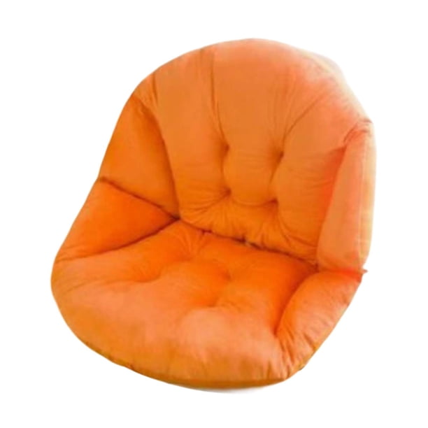Cojín para hamaca mecedora con respaldo, 45x45 cm. Cojín para asiento de cesta colgante. Naranja