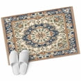thumbnail image 6 of Boho Southwestern Bathroom Rug Washable 2x3 Entryway Rug Non Slip Heritage Antique Country Blue Front Door Mat Low Pile Indoor Doormat Throw Floor Carpet for Kitchen Bedroom Entrance, 6 of 8