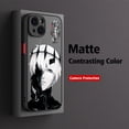 thumbnail image 5 of Funda de teléfono de Anime japonés Tokyo Ghoul Kaneki Ken para iPhone 15 14 13 12 11 Mini Pro Max X XR 7 8 Plus, cubierta trasera transparente mate, 5 of 5