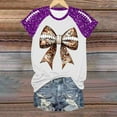 thumbnail image 4 of TINZ T-Shirt Décontracté Mode Imprimé Col Rond Manches Courtes Chandail T-Shirt Manches Longues Chemises Femmes Manches Longues Compression T-Shirts Graphiques pour Femmes, 4 of 4