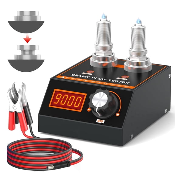 DUOYI Car Spark Plug Tester Automotive Spark Plug Ignition Analyzer Diagnostic Tool for 12V Gasoline Vehicles, 0-6000rpm Adjustable