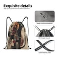 thumbnail image 5 of Drawstring Backpack - Abstract Geometric Faces Splash Proof Small Drawstring Gym Bag for Women Men, Cinch Sports String Bag Backpack for Travel Swimming Beach, 5 of 8