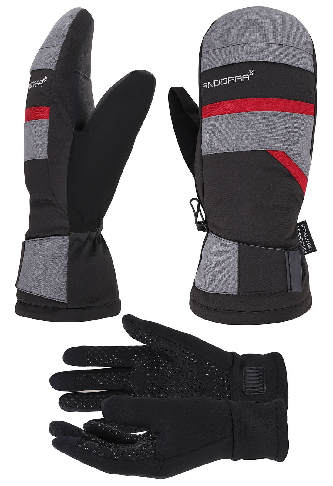 Men's Waterproof Thinsulate Ski Snowboard Mittens Winter Warm Gloves