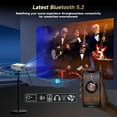thumbnail image 5 of BDQ L012H Mini Projector, 1080P (Supports 4K), WiFi 6.2 dual-band, Bluetooth 5.2, Android 11, 170 ANSI, 120 in big screen, White, 5 of 11