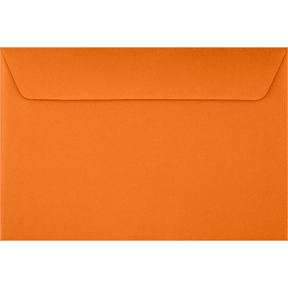 LUXPaper 6 x 9 Booklet Envelopes, Mandarin, 50/Pack